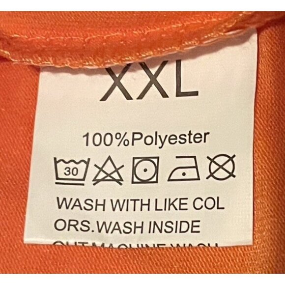 Womens Print T Shirt Black Don't Crack Size XXL Orange Black Short Sleeve - Picture 8 of 9